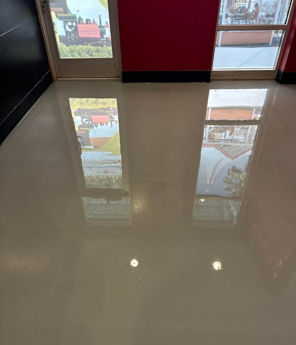 Commercial epoxy floor coating