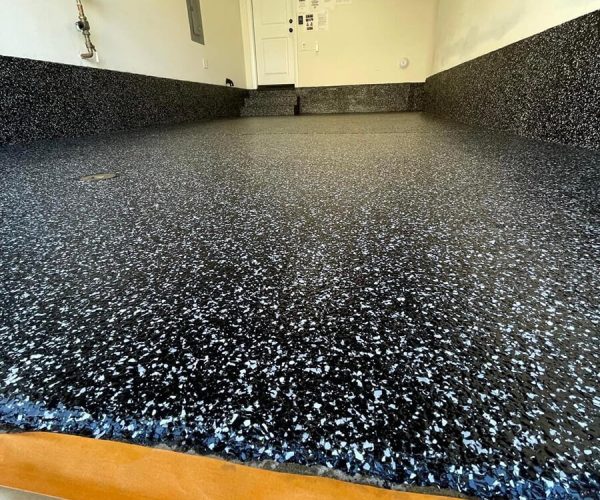 Garage floor coating install