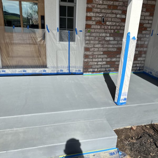 Patio concrete preparation for coating